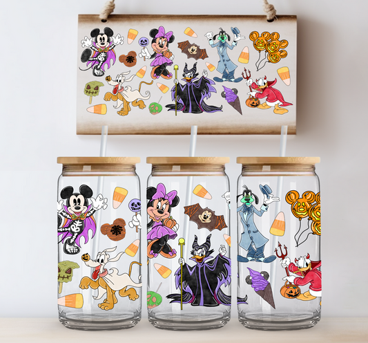 Mouse Friends Costumes UV DTF Cup Wrap
