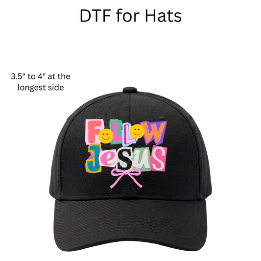 Follow Jesus DTF Transfers