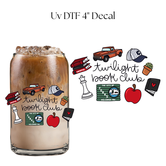 Vampire Wolf Book Club 4" UV DTF
