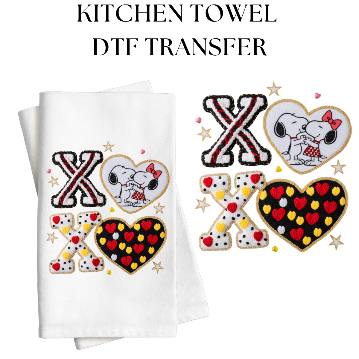 XOXO Snoop Kitchen Towel DTF Transfer