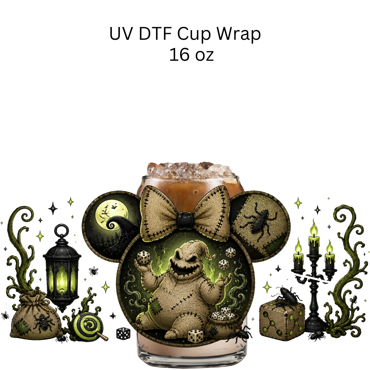 Boogie Mouse Head UV DTF Cup Wrap