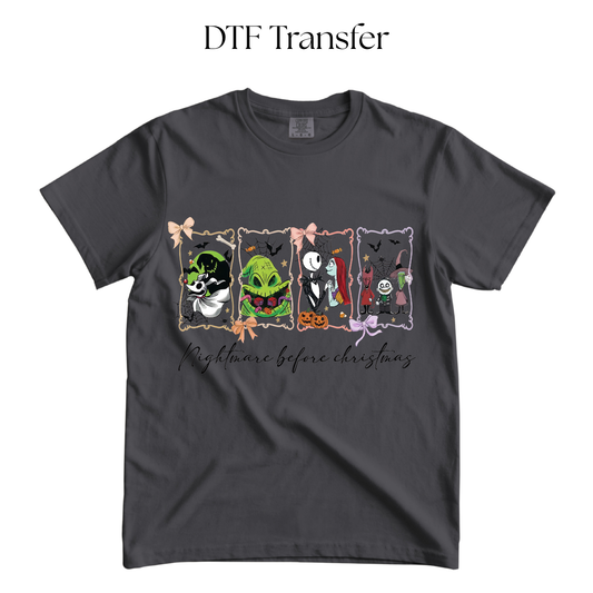Nightmare Before Holiday DTF Transfer