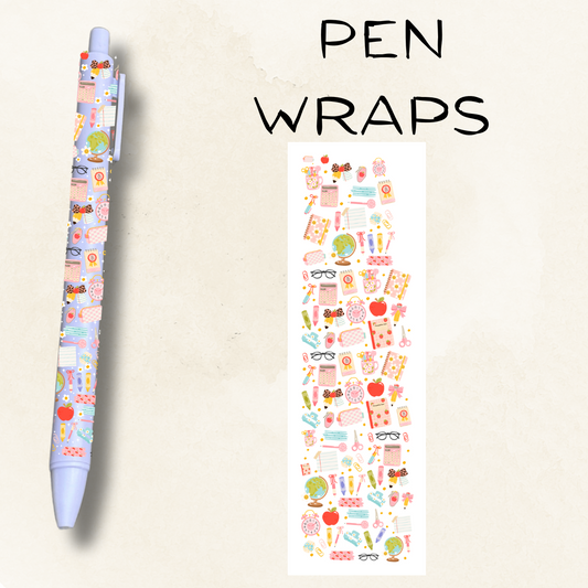 Teacher Things UV DTF Wrap For Ballpoint Pen