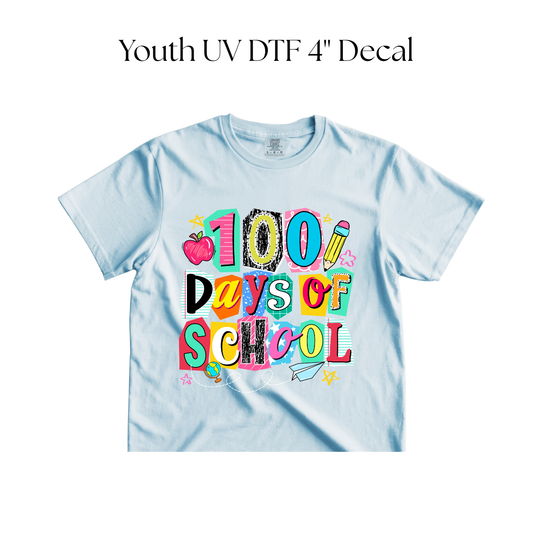 YOUTH 100 Days of School DTF Transfer