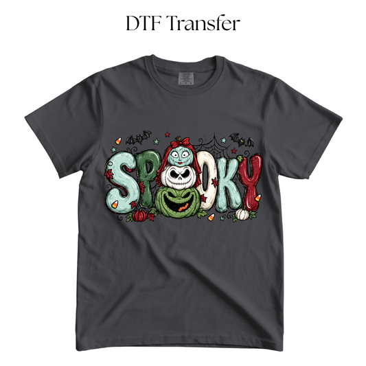 Spooky Nightmare Pumpkins DTF Transfer