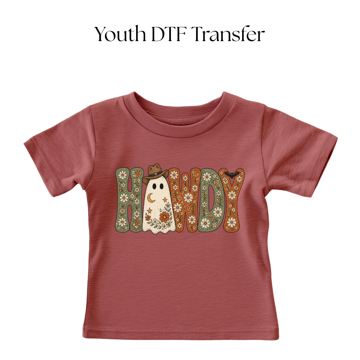 YOUTH Ghost Howdy DTF Transfer