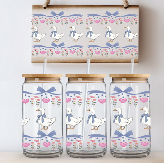 Ducks and Hearts UV DTF DOUBLE SIDED