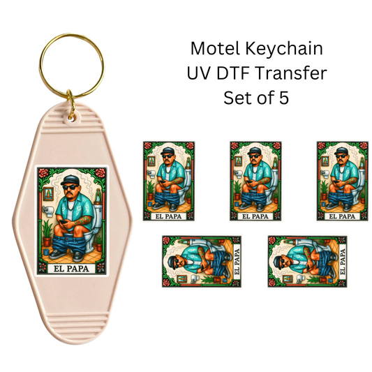 El Papa Set of 5 Keychain Transfers