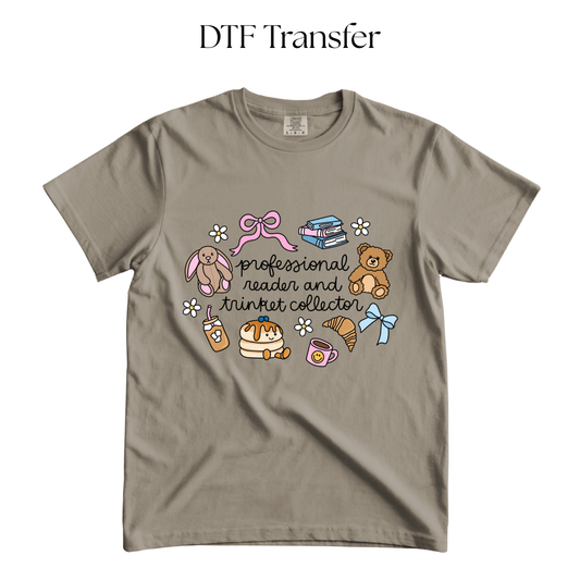 Professional Reader and Trinket Collector DTF Transfer