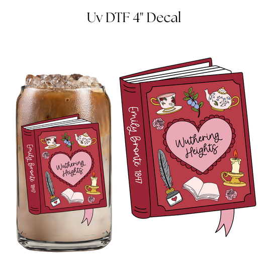 WH Red Book 4” UV DTF Decal