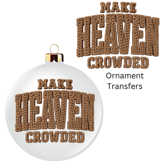 Make Heaven Crowded Faux Yarn Ornament UV DTF