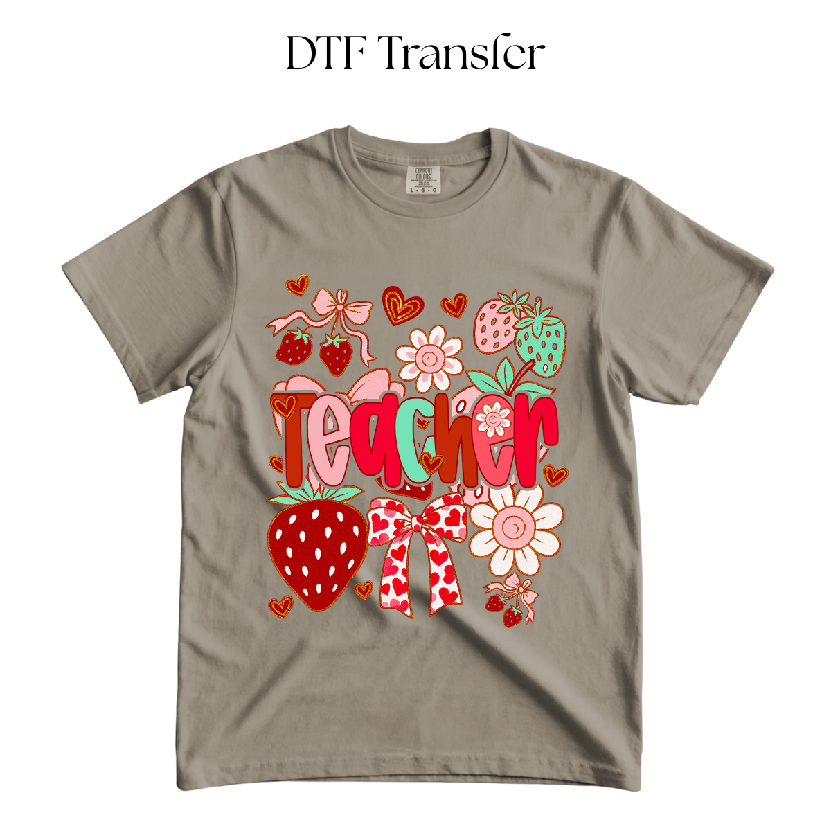 Teacher Strawberries DTF Transfers