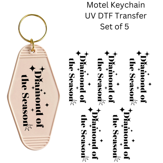 Diamond of the Season Set of 5 Keychain Transfers
