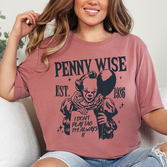 Clown Charcoal Gray Single Color Dtf Transfer (print to order)