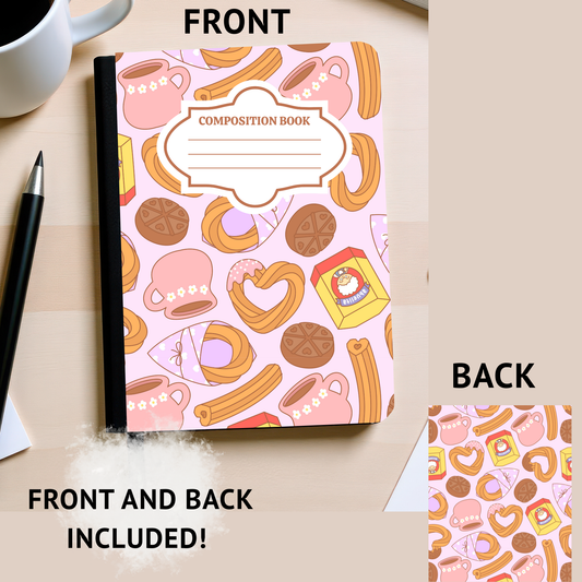Snacks Composition Notebook Sticker