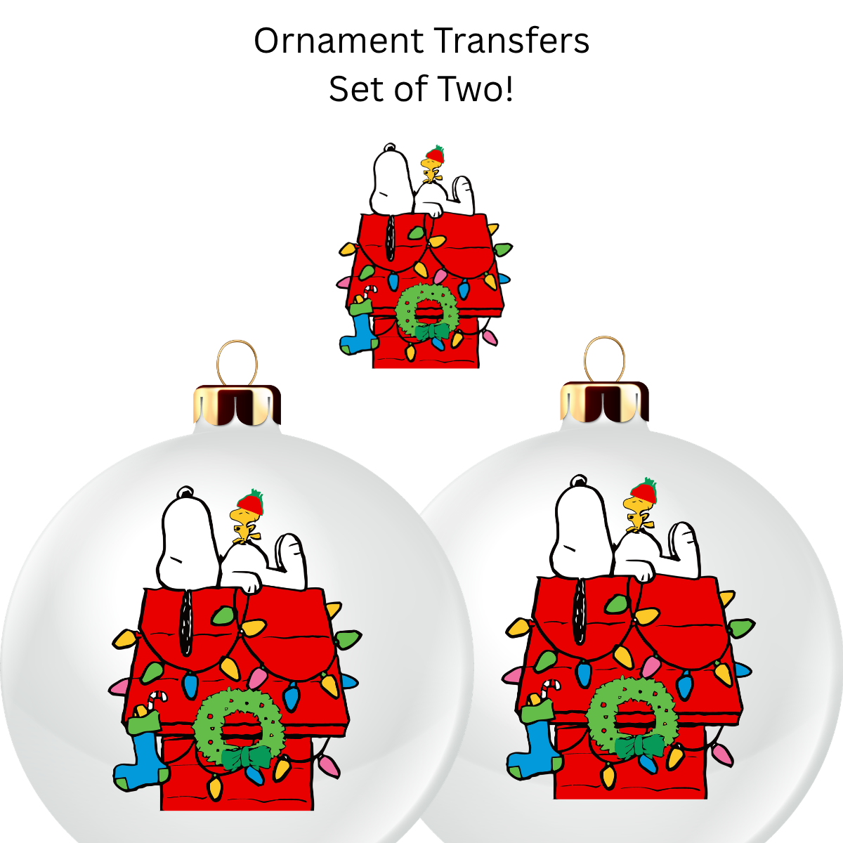 Snoop Red House Ornament Transfer UV DTF (Set of 2) (Copy)