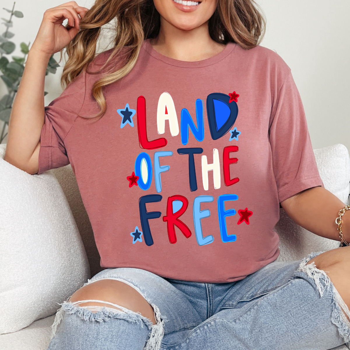 Land of the Free Dtf Transfer (PRINT TO ORDER)