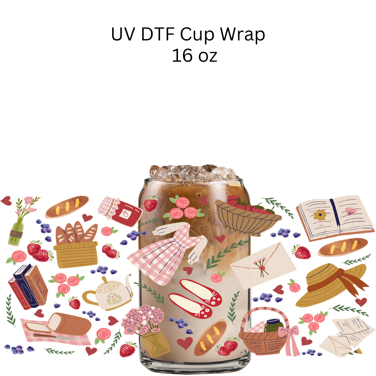 Picnic Things UV DTF Cup Wrap