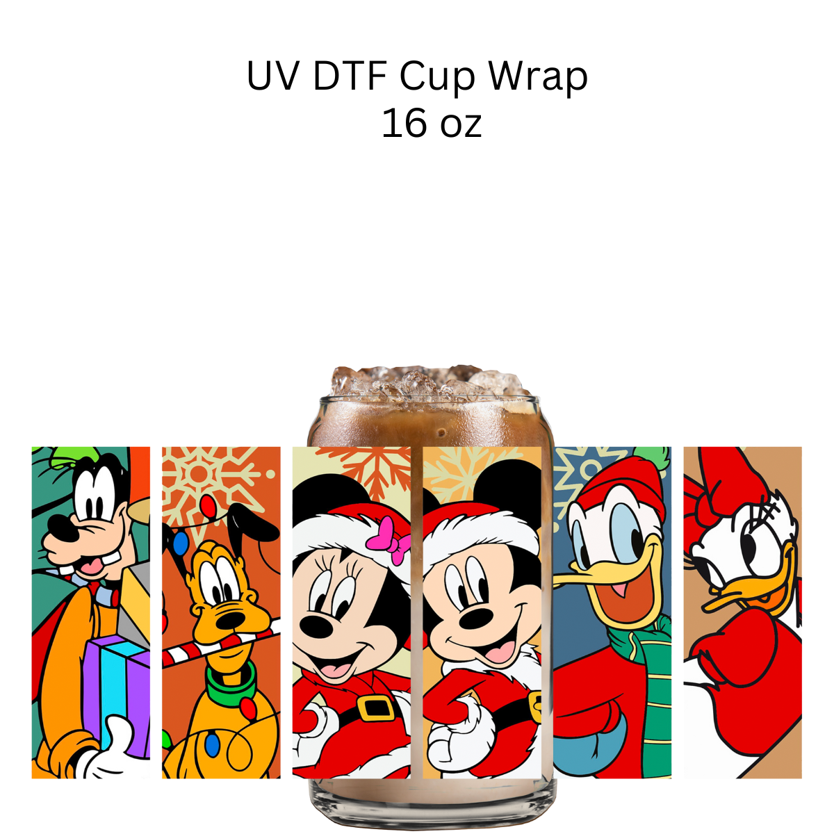 Christmas Friends UV DTF Cup Wrap