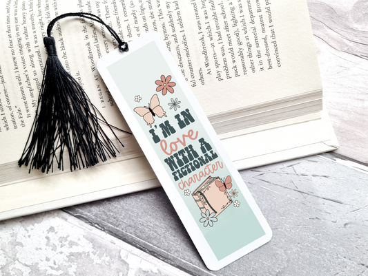 I'm In Love With A Fictional Character UV DTF Bookmark DOUBLE SIDED