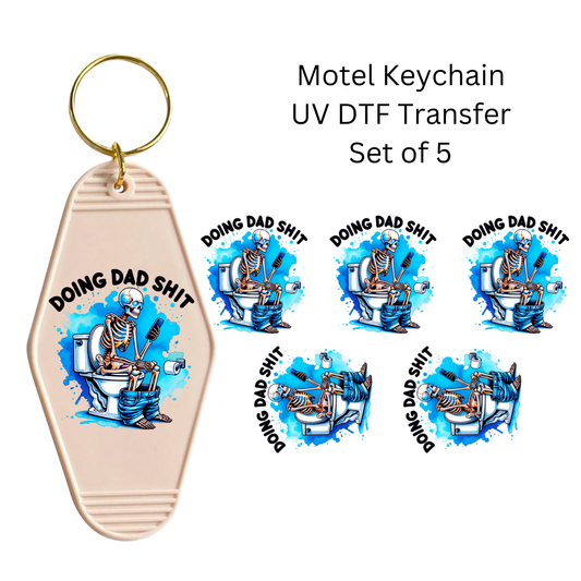 Doing Dad Shit Set of 5 Keychain Transfers