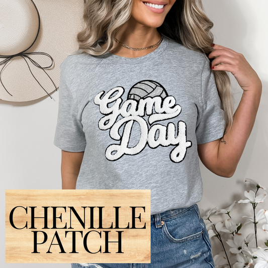 Volleyball Game Day Chenille Patch