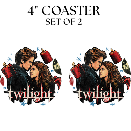 Vampire Girl UV DTF Coaster 4"