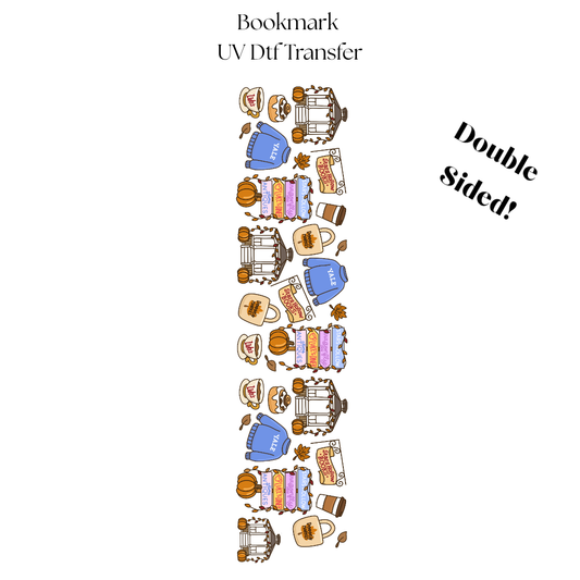Fall SH Books UV DTF Bookmark Transfer