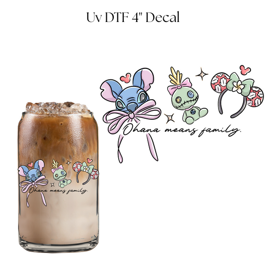 OH MEANS FAMILY 4” UV DTF Decal