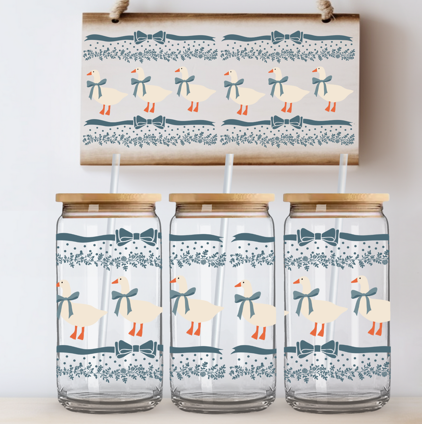 Vintage Ducks UV DTF DOUBLE SIDED