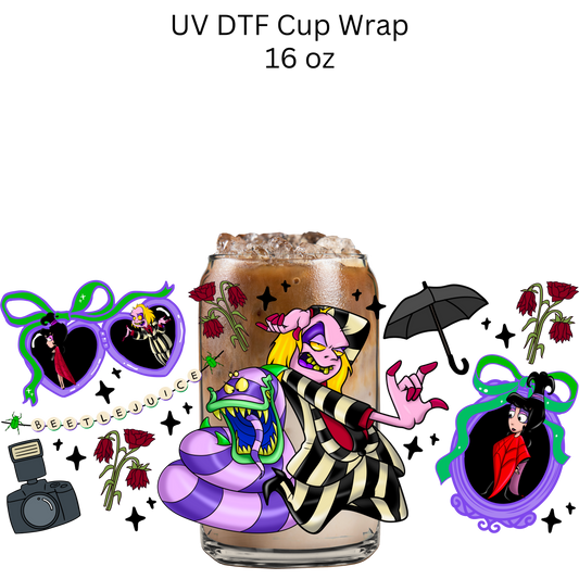 Beetle Man UV DTF Cup Wrap