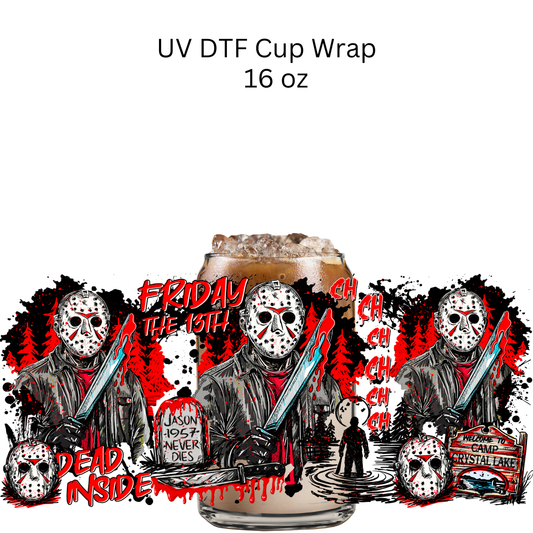 Jason 1957 Never Dies UV DTF Cup Wrap