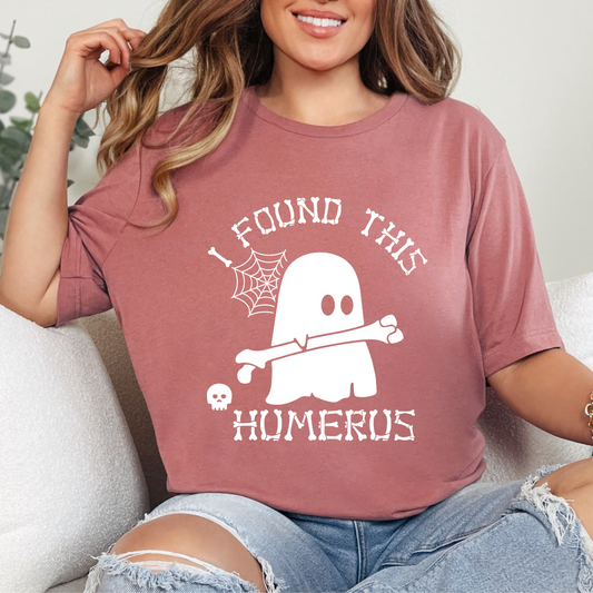 I Found this Humerus White Single Color DTF Transfer (Print to Order)
