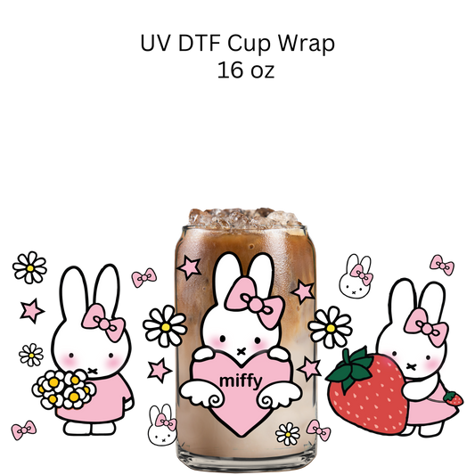 Mif Bunny UV DTF Cup Wrap