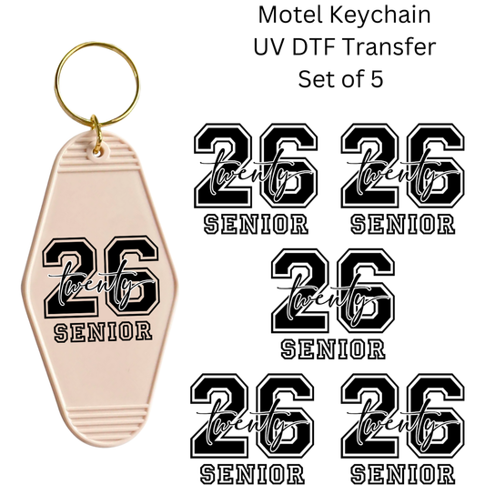26 Senior Set of 5 Keychain Transfers
