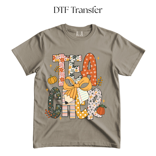 Fall Teacher DTF Transfer