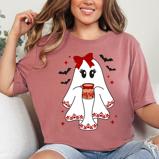 Red Talavera Ghostie Dtf Transfer (print to order)