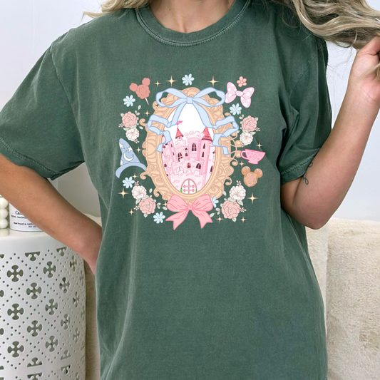 Pink Castle Frame DTF TRANSFER