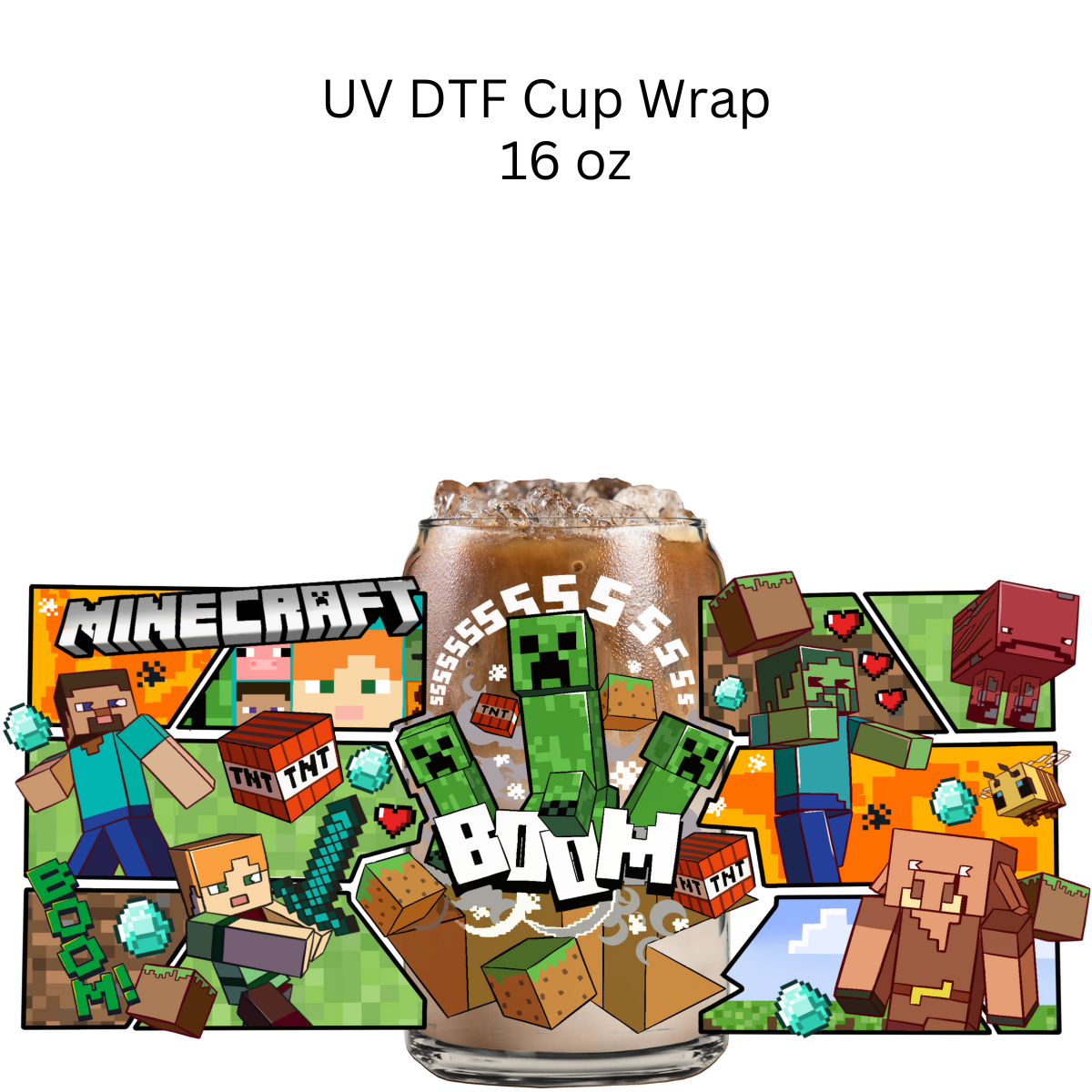Mine Boom UV DTF Cup Wrap
