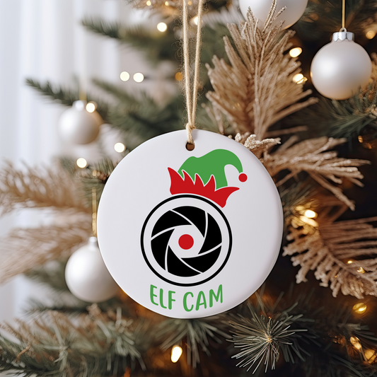 Elf Cam Ornament Size UV DTF DOUBLE SIDED