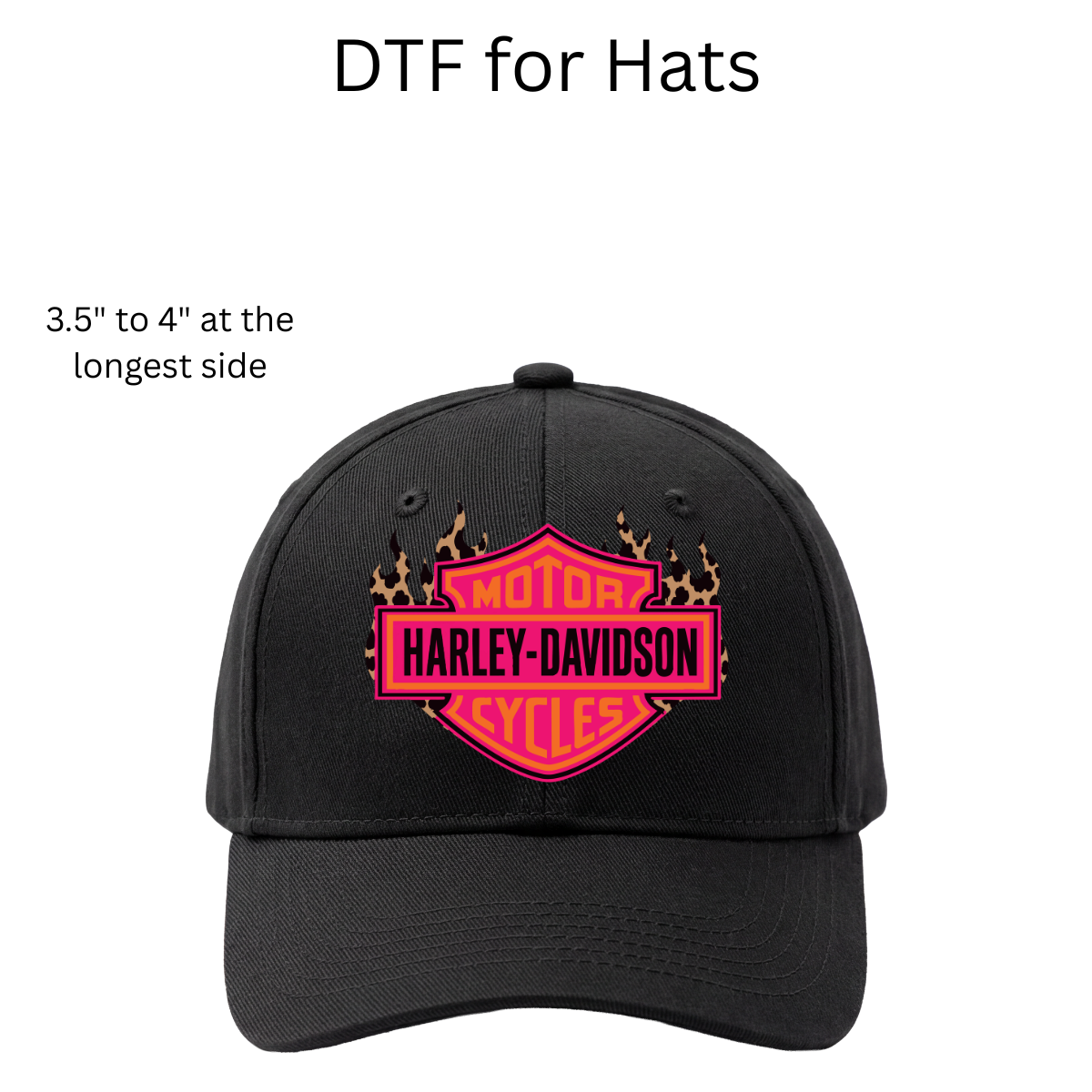 Pink Harley DTF Transfers