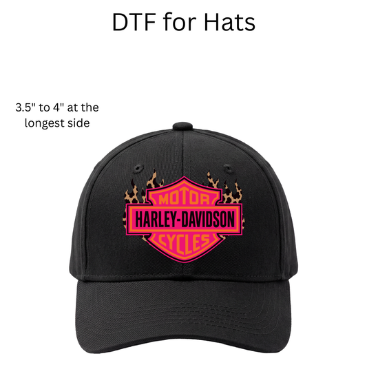Pink Harley DTF Transfers