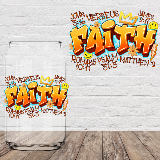 Faith Yellow 4" UV DTF
