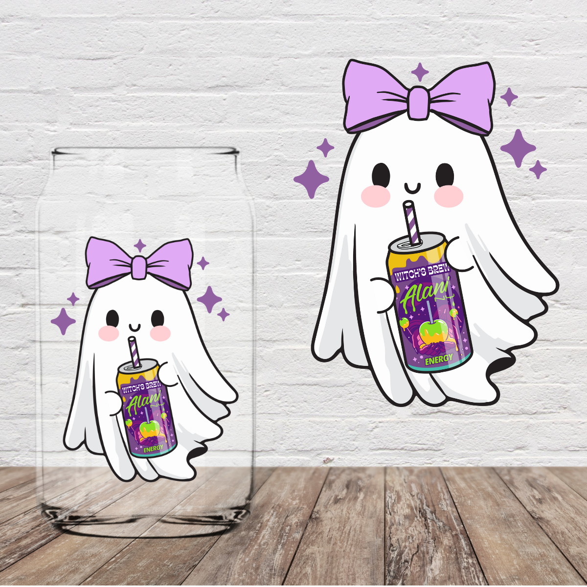 Energy Ghostie 4" UV DTF (Print to Order)