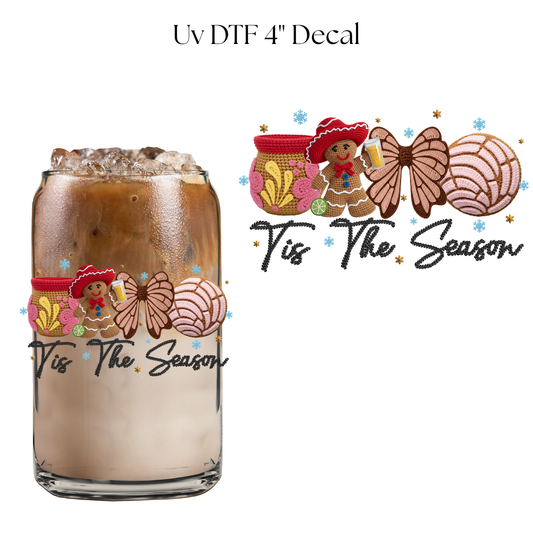 Tis The Season Conchitas 4” UV DTF Decal