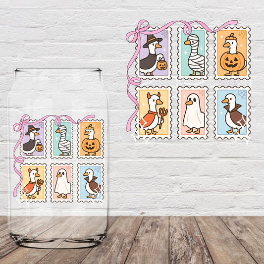 Goose Halloween Stamps 4" UV DTF