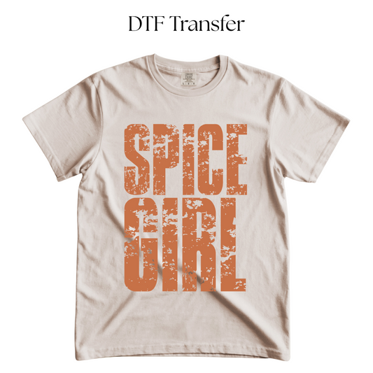 Spice Girl Single Color DTF Transfer