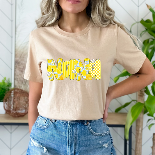 NANA Yellow Lemons Dtf Transfer