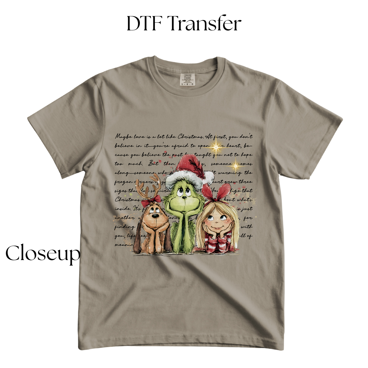 Maybe Love is A Lot Like Christmas  DTF Transfer