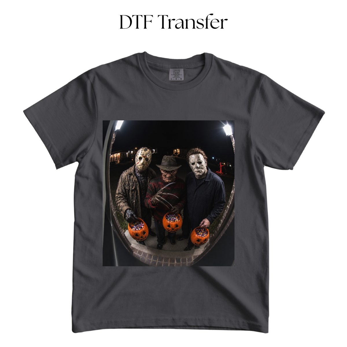 Halloween Characters Trick or Treat DTF Transfer